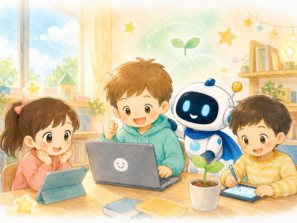 Arrow easeで学ぶ子どもたちとアロ