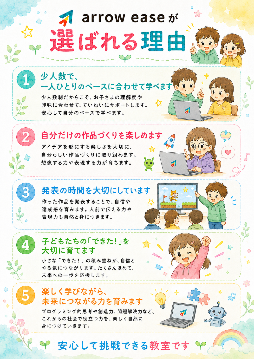 arrow easeが選ばれる理由