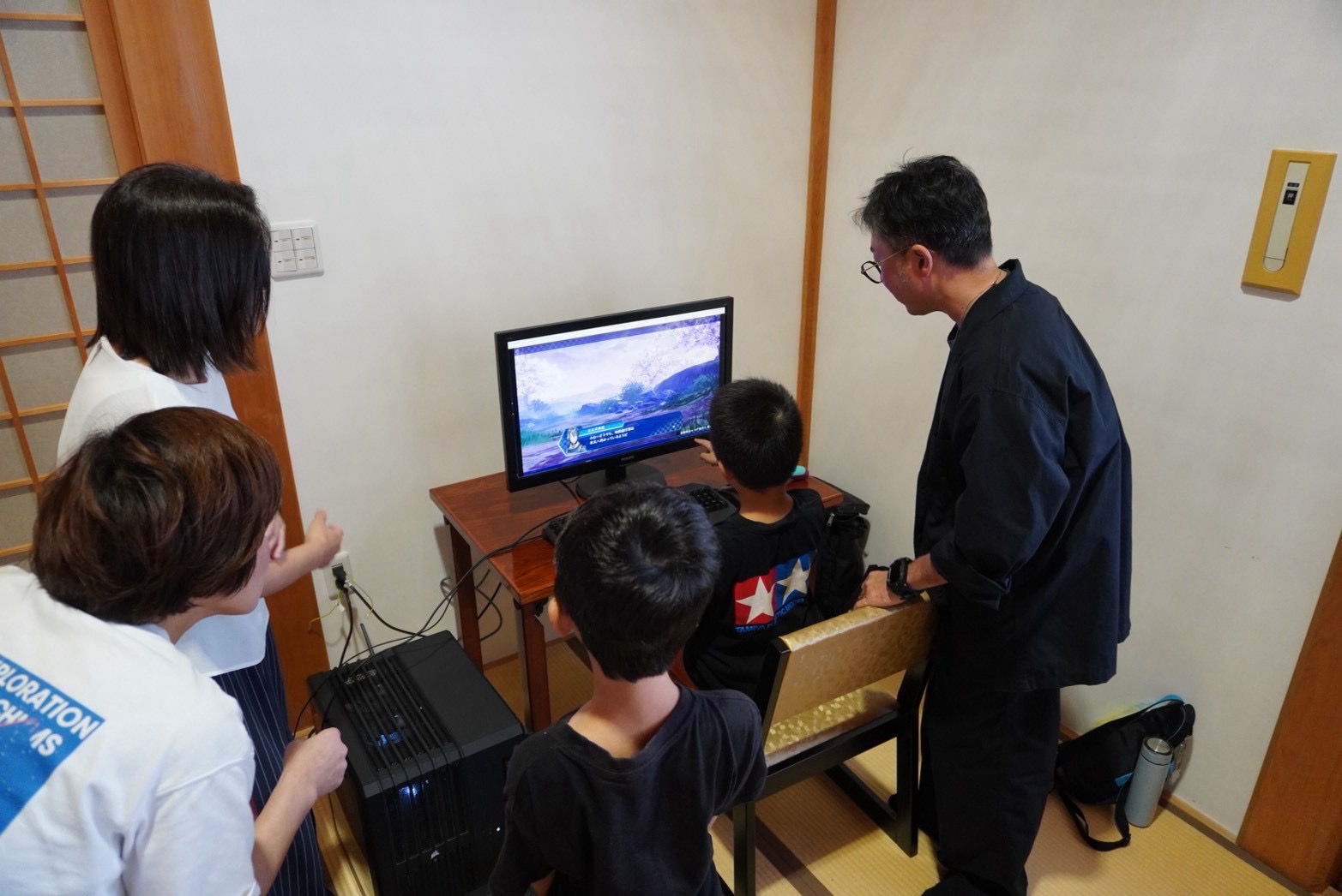 ゲーミングPC体験コーナーの様子